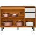 Balcão Com Tampo 3P 2G 120 cm 12640 Raven Freijo Off White PLN