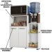 Balcão Fruteira Para Cozinha 2 Portas 91 cm Solle Branco PLN