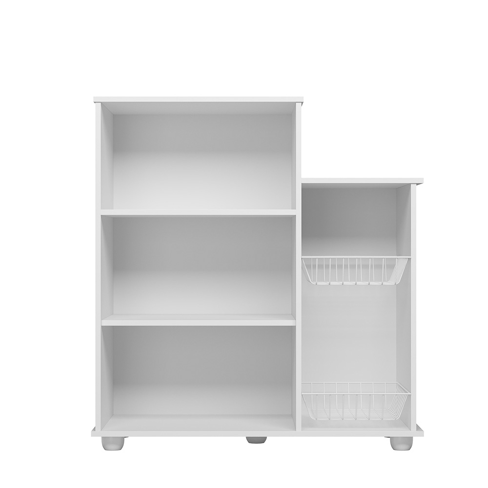 Balcão Fruteira Para Cozinha 2 Portas 91 cm Solle Branco PLN