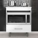 Balcão Para Cooktop  1 Gaveta 72 cm Alec Branco PLN