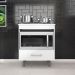 Balcão Para Cooktop  1 Gaveta 72 cm Alec Branco PLN