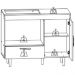 Balcão Para Cooktop 1 Porta 1 Gaveta 105 cm Alec Branco PLN