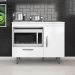 Balcão Para Cooktop 1 Porta 1 Gaveta 105 cm Alec Branco PLN