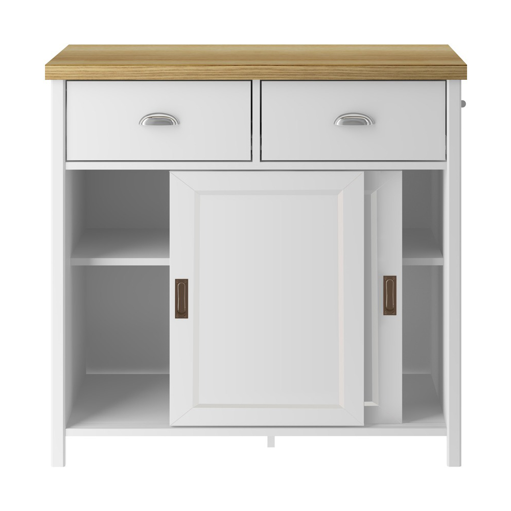 Balcao Aparador Buffet 2 Portas 85 cm BA145 Branco Dtall