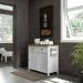 Balcao Aparador Buffet 2 Portas 85 cm BA145 Branco Dtall