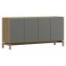 Balcao Buffet 4 Portas 1 Gaveta 165 cm 2155 Oak Ferrolack Milani Store