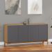Balcao Buffet 4 Portas 1 Gaveta 165 cm 2155 Tauari Concret Milani Store