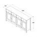 Balcao Buffet 4 Portas 4 Gavetas 154 cm R626 Diamond Dtall