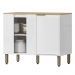 Balcao Canto Reto 98 cm MDP GLOR BGL03 Branco Neve MXM