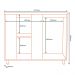 Balcao Canto Reto 98 cm MDP GLOR BGL03 Branco Neve MXM