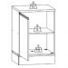 Balcao Com Tampo 1 Porta 58 cm 12539 Etti Carvalho Oak Off White PLN