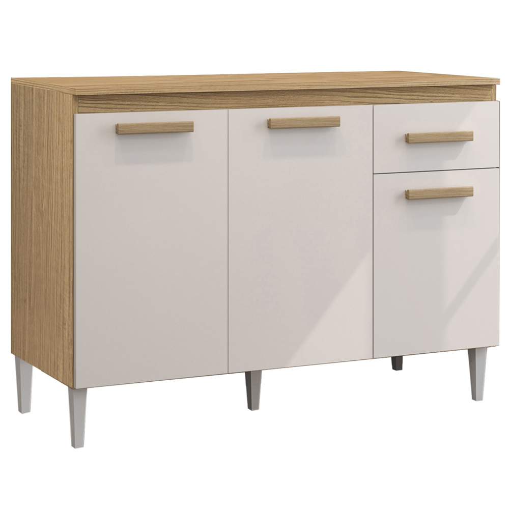 Balcao Com Tampo 120cm 2000310 Atacama Off White ARMoveis