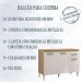 Balcao Com Tampo 120cm 2000310 Atacama Off White ARMoveis