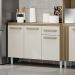 Balcao Com Tampo 120cm 2000310 Atacama Off White ARMoveis