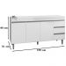 Balcao Com Tampo 160 cm 3 Portas Andreia Branco REAJL
