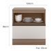 Balcao Com Tampo 1P 1G 80 cm 12538 Etti Carvalho Oak Off White PLN