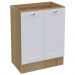 Balcao Com Tampo 2 Portas 80 cm CD1012403 Branco Dtall