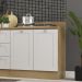 Balcao Com Tampo 2 Portas 80 cm CD1012403 Branco Dtall