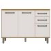 Balcao Com Tampo 3P 2G 120 cm Cria Freijo Off White PLN