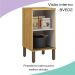 Balcao Com Tampo 40 cm MDP 1 Pt Vera BVE02 Marrocos Off White MXM