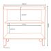 Balcao Com Tampo 80 cm 2 Pt GLOR BGL01 Branco Neve MXM