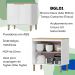Balcao Com Tampo 80 cm 2 Pt GLOR BGL01 Branco Neve MXM