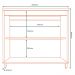 Balcao Com Tampo 80 cm MDP 2 Pt Vera BVE03 Marrocos Off White MXM
