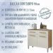 Balcao Com Tampo 90cm 2012151 Atacama Off White ARMoveis
