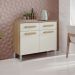 Balcao Com Tampo 90cm 2012151 Atacama Off White ARMoveis