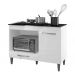 Balcao Com Tampo Forno E Cooktop 105 cm Carla Branco REAJL Moveis