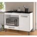 Balcao Com Tampo Forno E Cooktop 105 cm Carla Branco REAJL Moveis