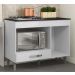 Balcao Com Tampo Forno E Cooktop 105 cm Carla Branco REAJL Moveis