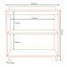 Balcao Com Tampo MDF 80 cm 2 Portas Tosc BT002 Freijo Freijo MXM