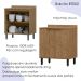 Balcao Com Tampo MDF 80 cm 2 Portas Tosc BT002 Freijo Freijo MXM