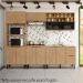 Balcao Com Tampo MDF 80 cm 2 Portas Tosc BT002 Freijo Freijo MXM