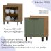 Balcao Com Tampo MDF 80 cm 2 Portas Tosc BT002 Freijo Jade MXM