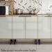 Balcao Com Tampo MDF 80 cm 2 Portas Tosc BT002 Freijo Off White MXM