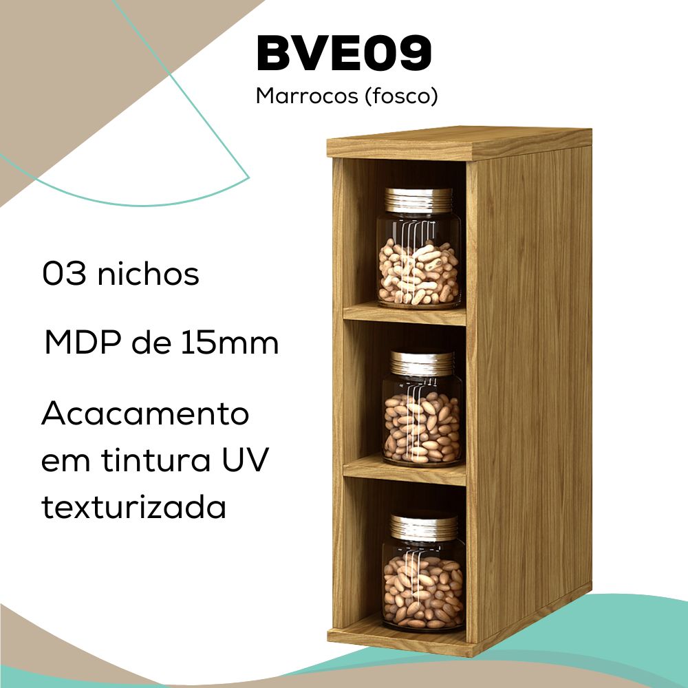Balcao Cozinha Suspenso 20 cm Vera BVE09 Marrocos MXM