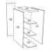 Balcao Cozinha Suspenso 20 cm Vera BVE09 Marrocos MXM