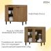 Balcao De Canto Reto MDF 98 cm Tosc BT004 Freijo Freijo MXM
