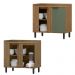 Balcao De Canto Reto MDF 98 cm Tosc BT004 Freijo Jade MXM