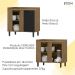 Balcao De Canto Reto MDF 98 cm Tosc BT004 Freijo Nero MXM