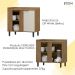 Balcao De Canto Reto MDF 98 cm Tosc BT004 Freijo Off White MXM