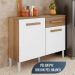 Balcao De Cozinha 2 Portas 105 cm 2012148 Atacama Off White ARMoveis