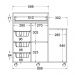 Balcao Fruteira Cozinha 2 Portas 89 cm MF185 Branco Dtall