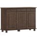 Balcao Madeira Maciça 3 Portas 3 Gavetas 129 cm 8927 Cafe Milani Store