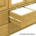 Balcao Madeira Maciça 3 Portas 3 Gavetas 129 cm 8927 Freijo Milani Store