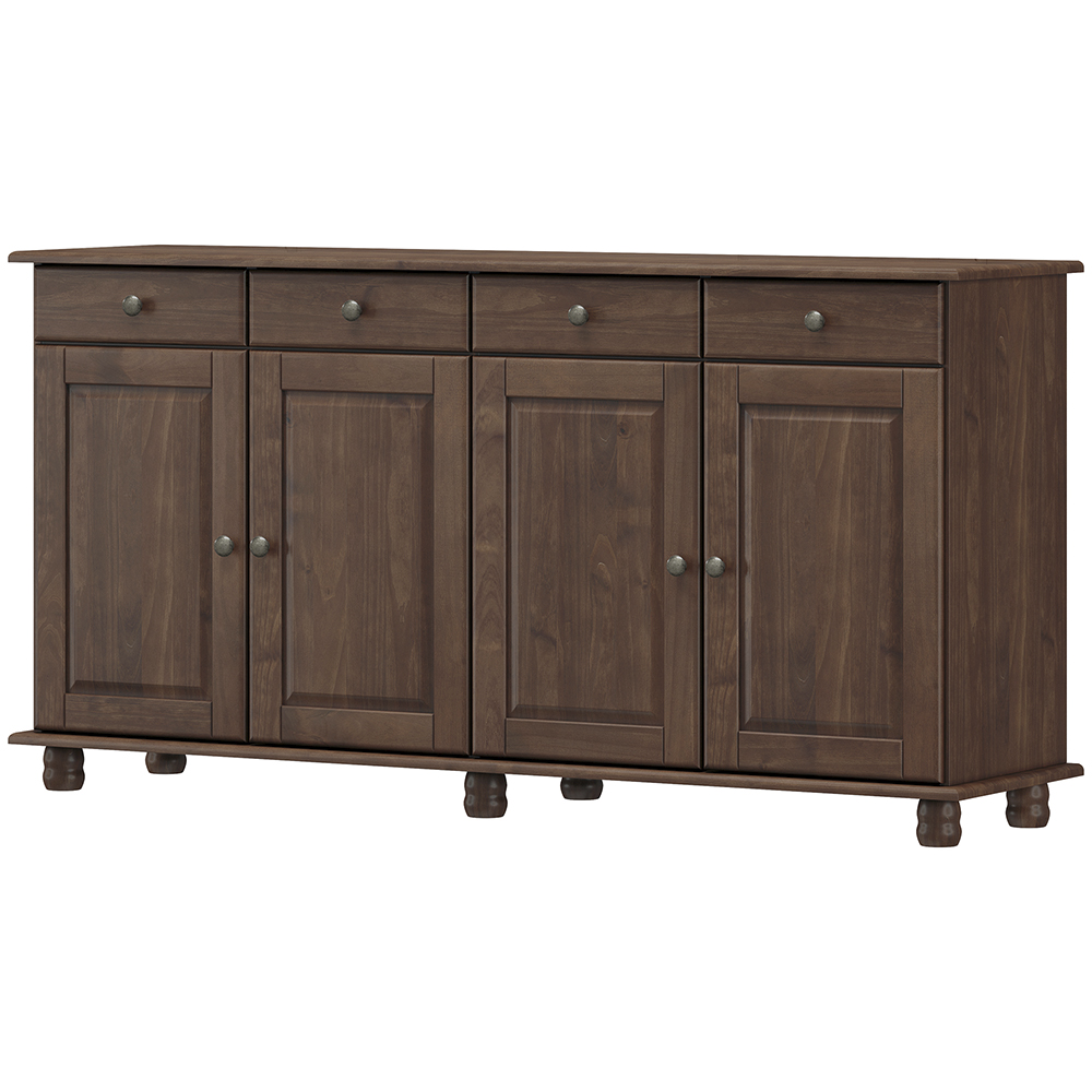 Balcao Madeira Maciça 4 Portas 4 Gavetas 169 cm 8929 Cafe Milani Store