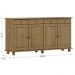 Balcao Madeira Maciça 4 Portas 4 Gavetas 169 cm 8929 Freijo Milani Store