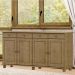 Balcao Madeira Maciça 4 Portas 4 Gavetas 169 cm 8929 Freijo Milani Store